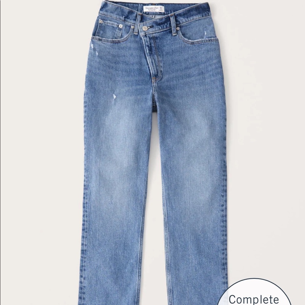 Abercrombie Curve Love 90s straight ultra high rise